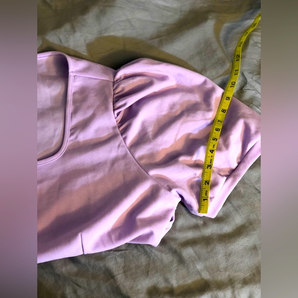 SHEIN 4X Lilac purple peplum top NWOT - Picture 5 of 13